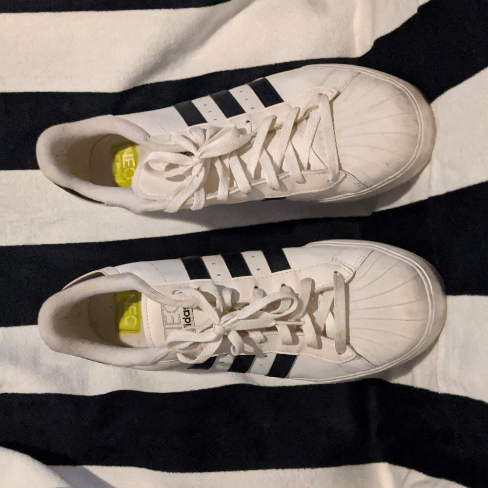 Adidas BBNeo Classic Skool Low, Men's 12 US, White/Black